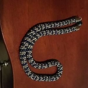 *SOLD* Hand beaded onyx set